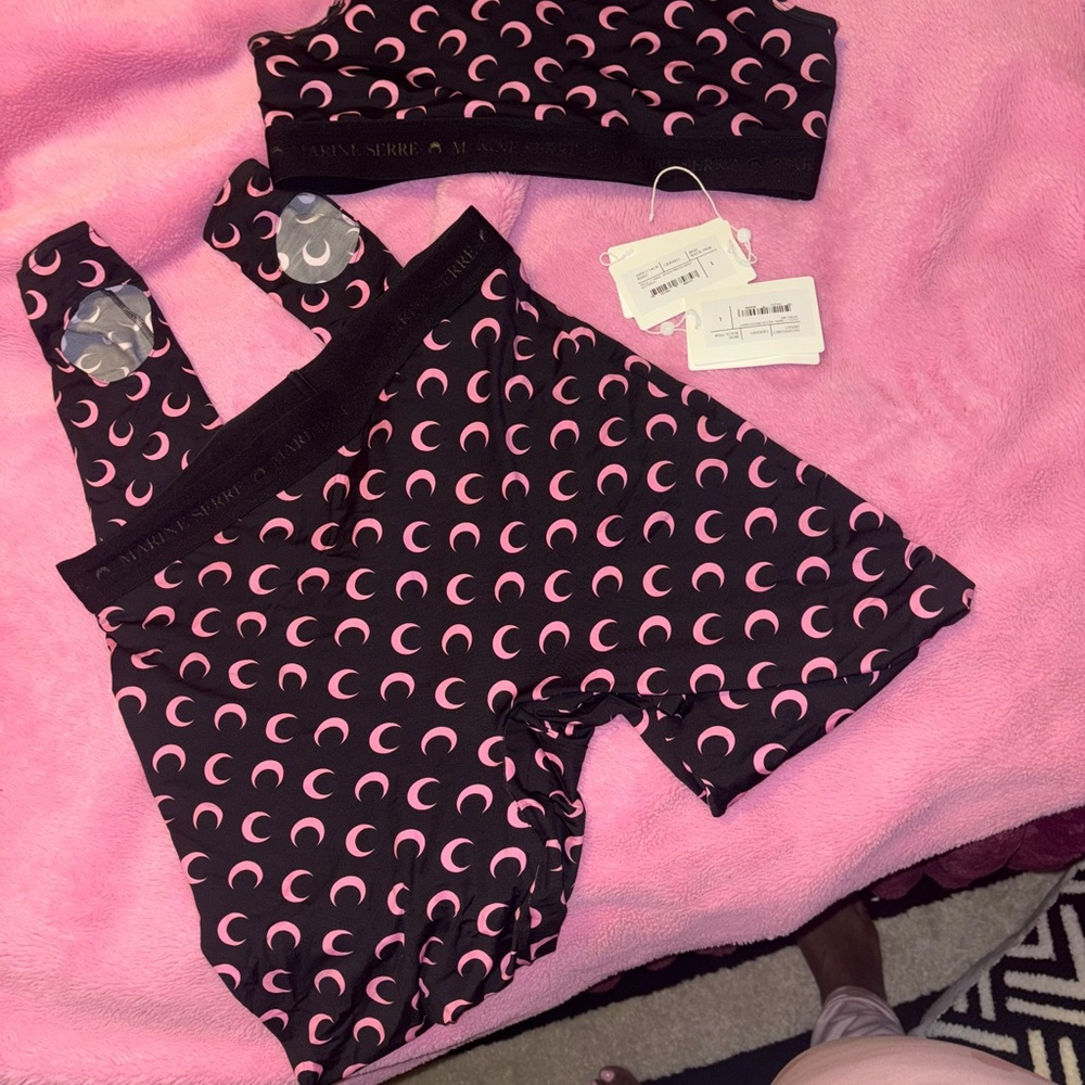 Black and Pink marine Serre Moon Set